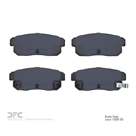 Dynamic Friction Co DFC 3000 Semi-Metallic Brake Pads - Dynamic Friction Company 1311-1008-00 1311-1008-00